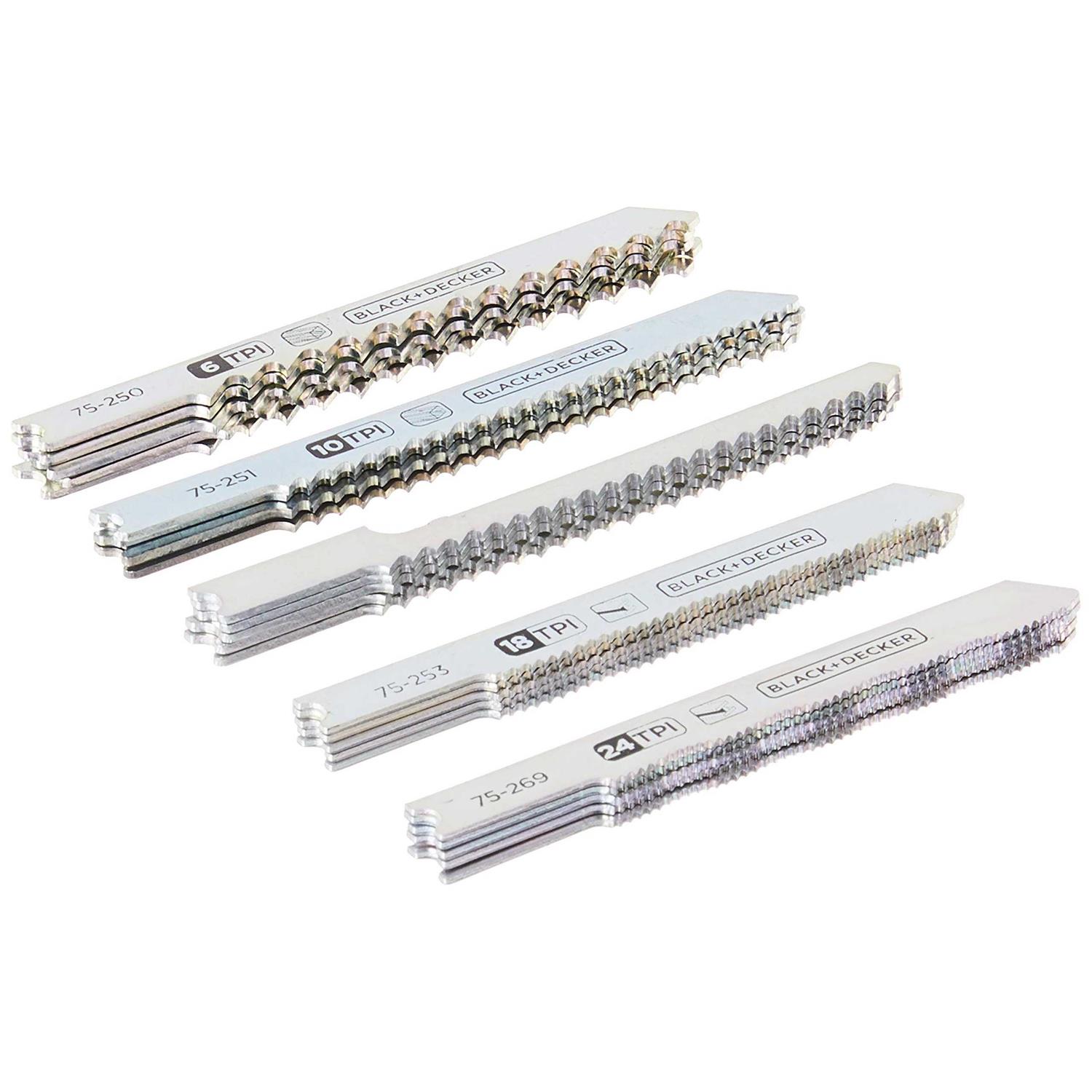 BLACK+DECKER Assorted Jig Saw Blade Set - Image 4