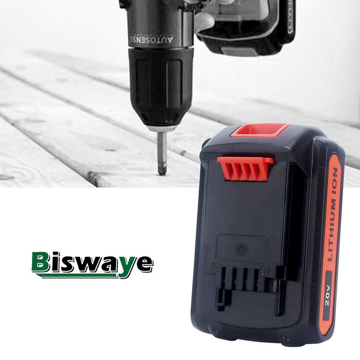 Biswaye 2-Pack 4.0Ah 20V Lithium Battery LBXR20 Replacement for Black and Decker 20V MAX Lithium Battery LBXR2520 LBXR2020-OPE LBX20 LBXR20B-2 - Image 3