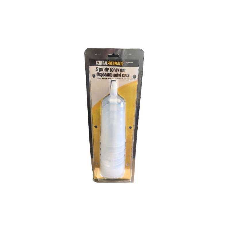 Harbor Freight Tools Air Spray Gun Disposable Paint Cups 5 Pk - Image 2