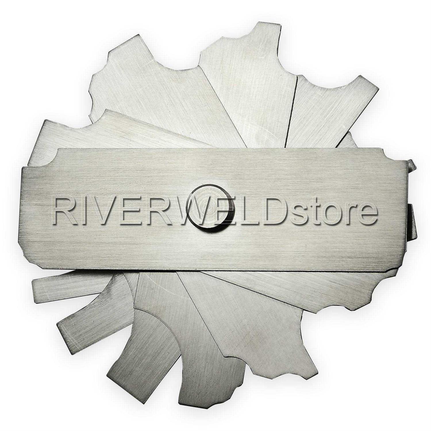 RIVERWELD 7piece Fillet Weld Set Gage Rl Gauge Welding Inspection Test Ulnar Metric & Inch - Image 4