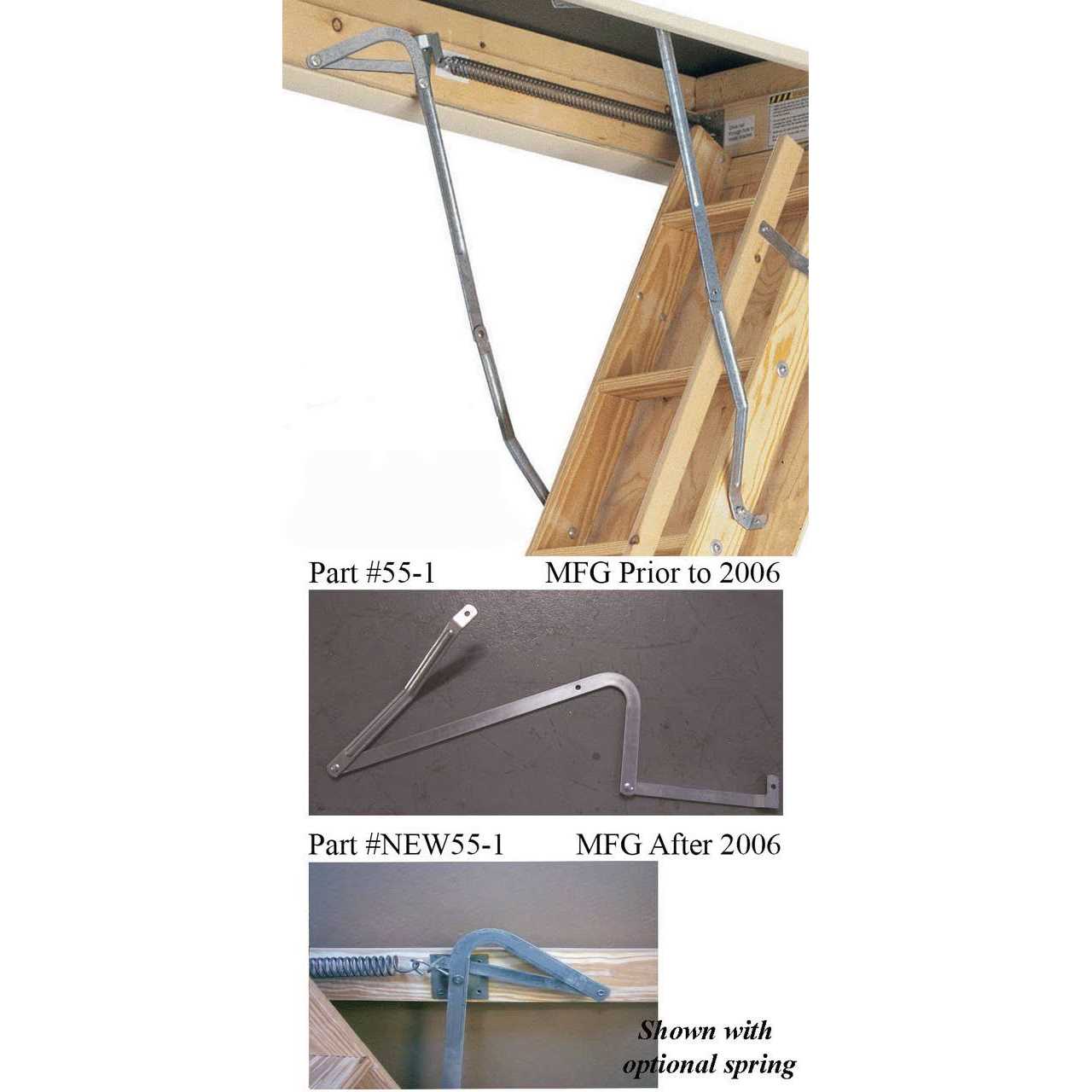 Werner 55-1 Attic Ladder Replacement Hinges - Image 5