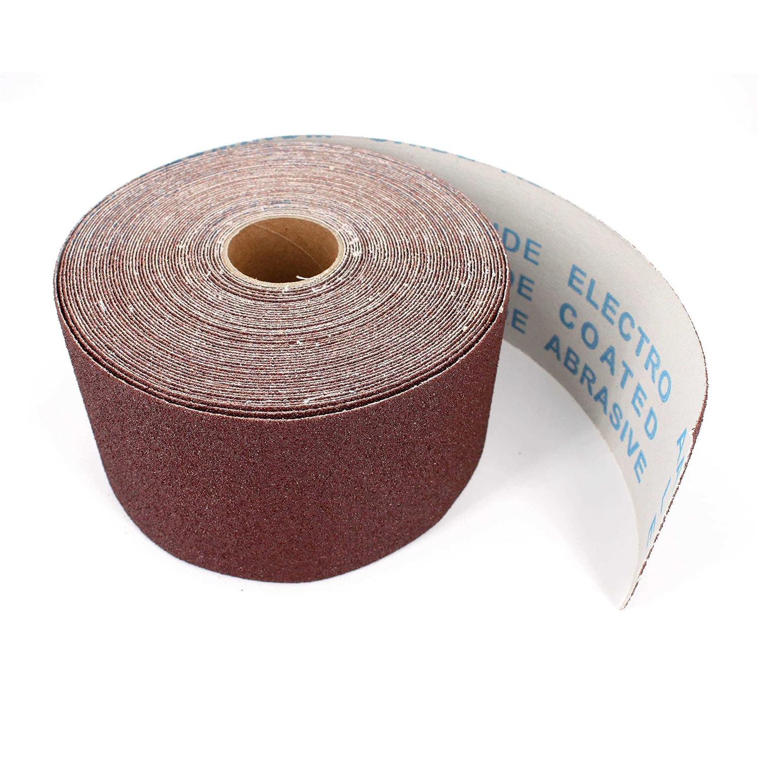 AcbbMns Ready-to-wrap Ready-to-cut 3 wide by 49 Feet long Aluminium Oxide Abrasive for Drum Sander Sandpaper Continuous Roll 120 - Image 3