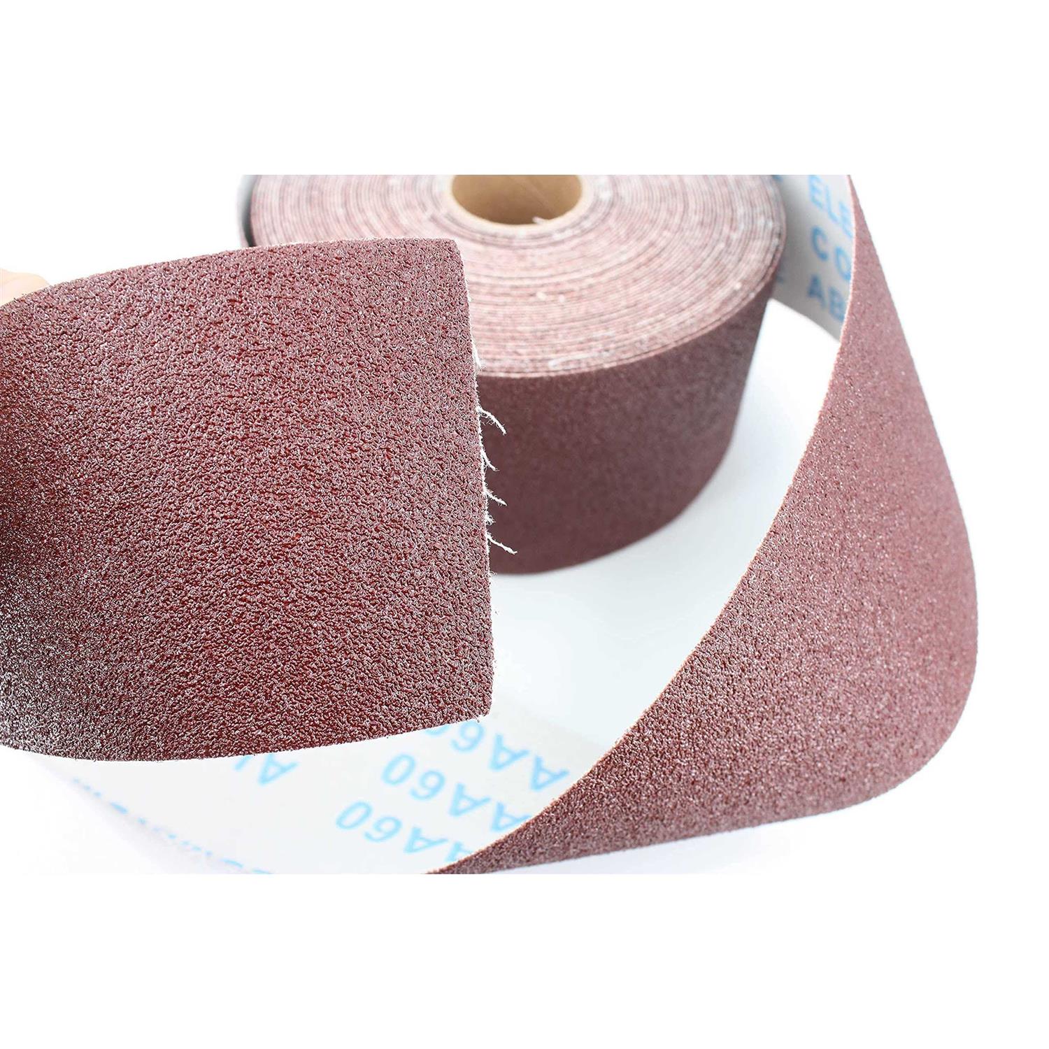 AcbbMns Ready-to-wrap Ready-to-cut 3 wide by 49 Feet long Aluminium Oxide Abrasive for Drum Sander Sandpaper Continuous Roll 120 - Image 4