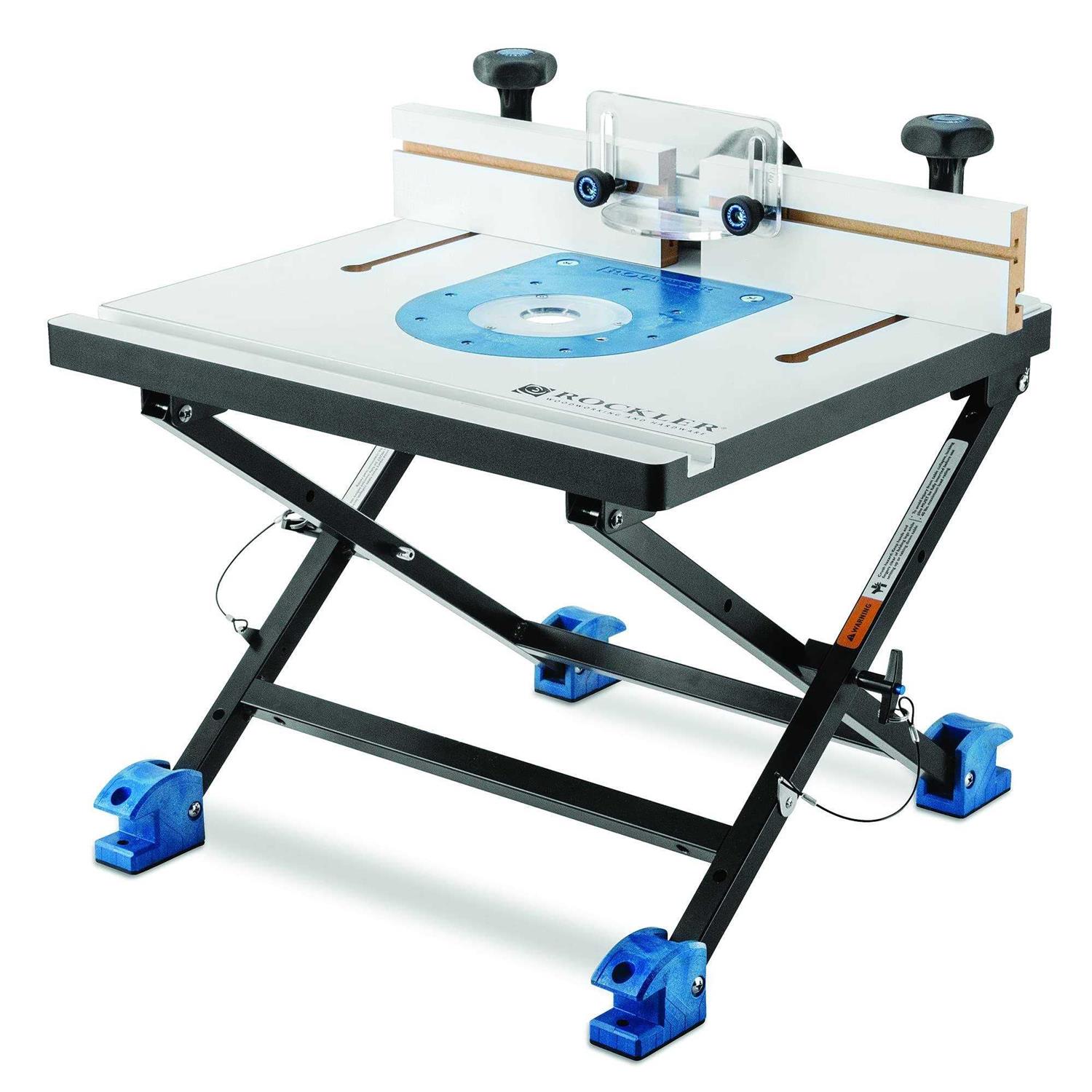 Rockler Convertible Benchtop Router Table – Convertible Routers for Woodworking Fits Most Routers – Unique Base Design Router Table – Benchtop Wood