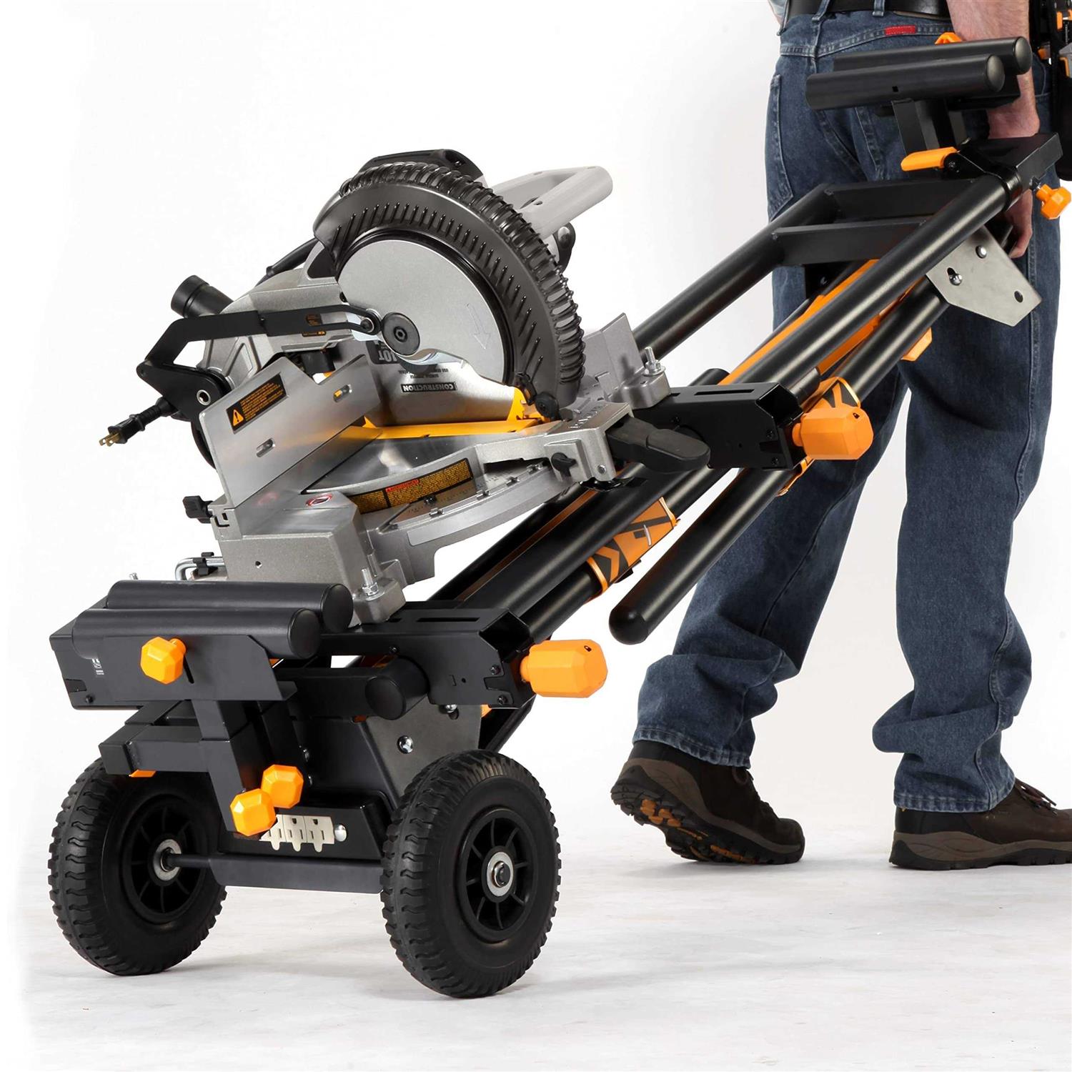 Toughbuilt Universal 124 inch Miter Saw Stand w/GFI - Image 5