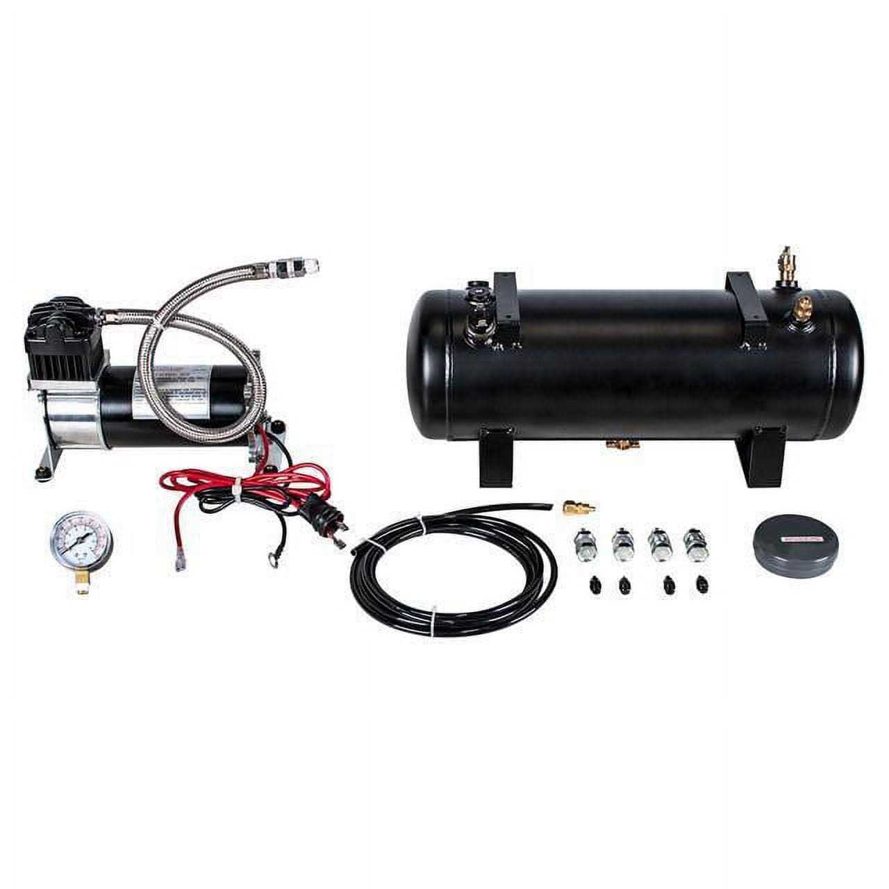 United Pacific 46154 Competition Series Heavy Duty 12V 140 PSI Air Compressor Tank Kit - Image 4