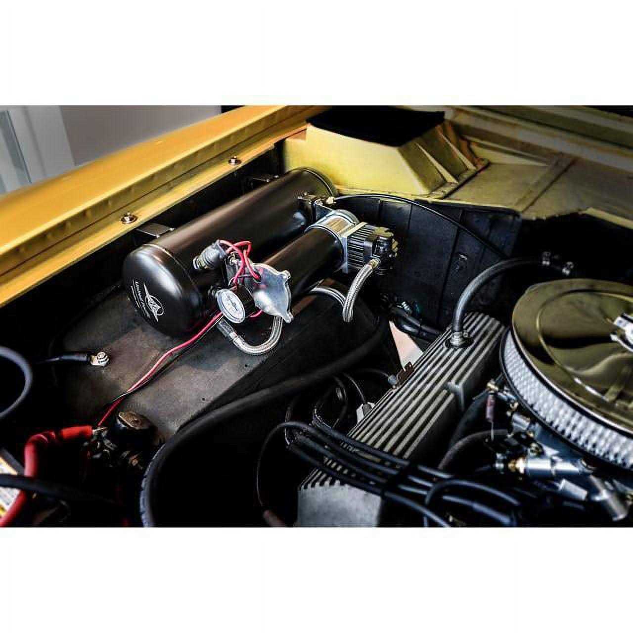 United Pacific 46154 Competition Series Heavy Duty 12V 140 PSI Air Compressor Tank Kit - Image 5