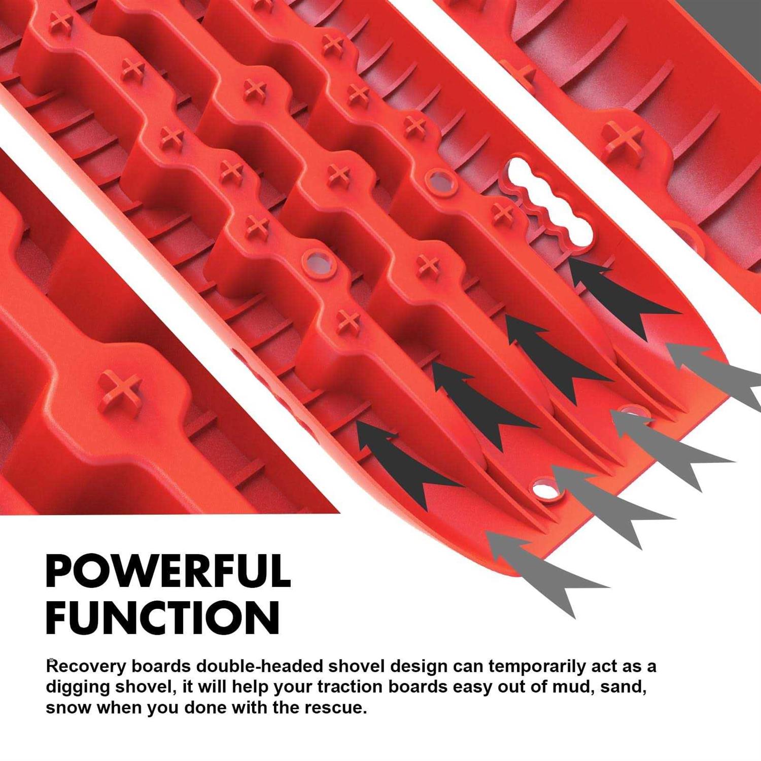 Stegodon New Recovery Traction Tracks Slim Recovery Traction Mats Sand Snow Mud Track Off Road Tire Ladder - Image 3