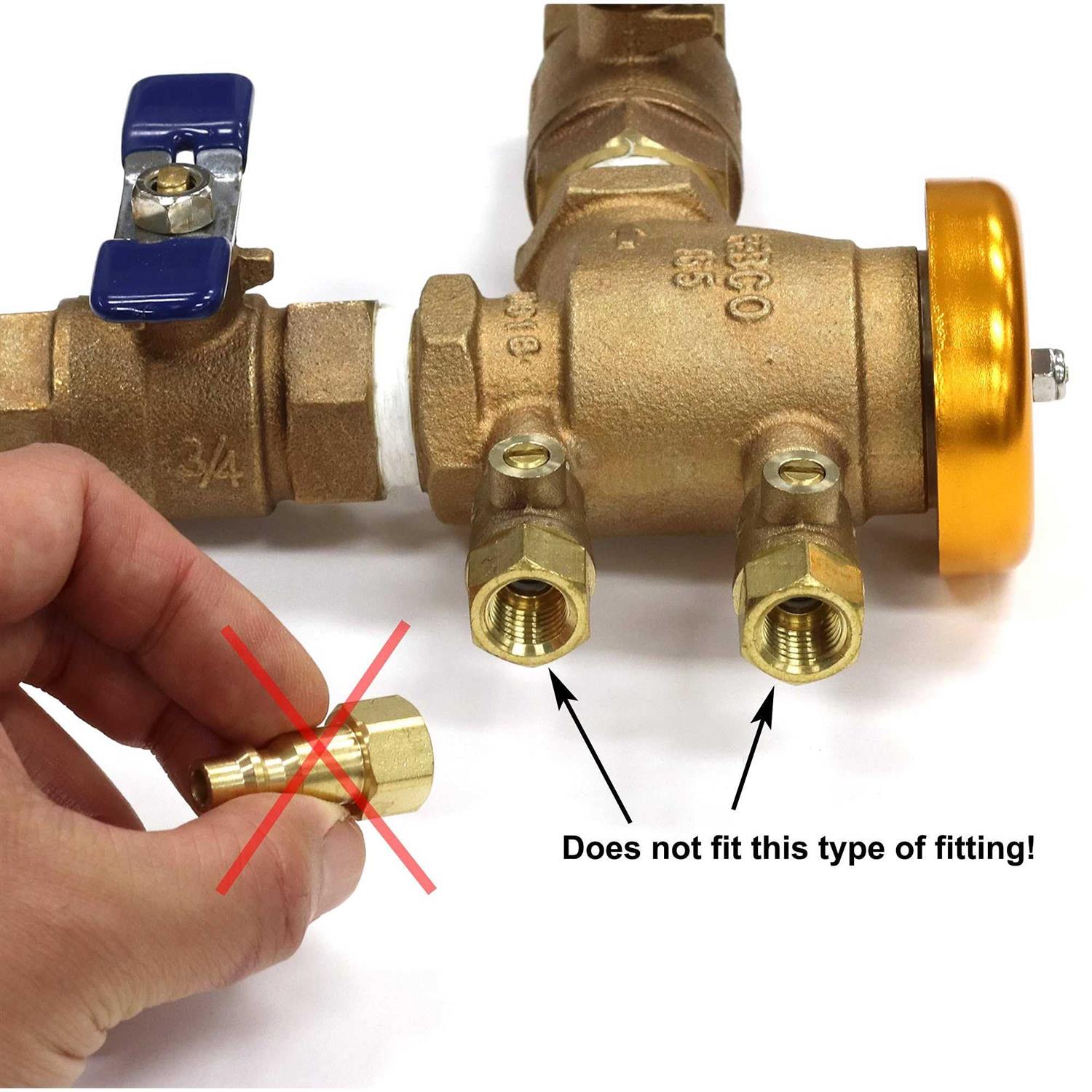 Industrial Style Plug to Female SAE 45-degree Flare Fittings - Image 3