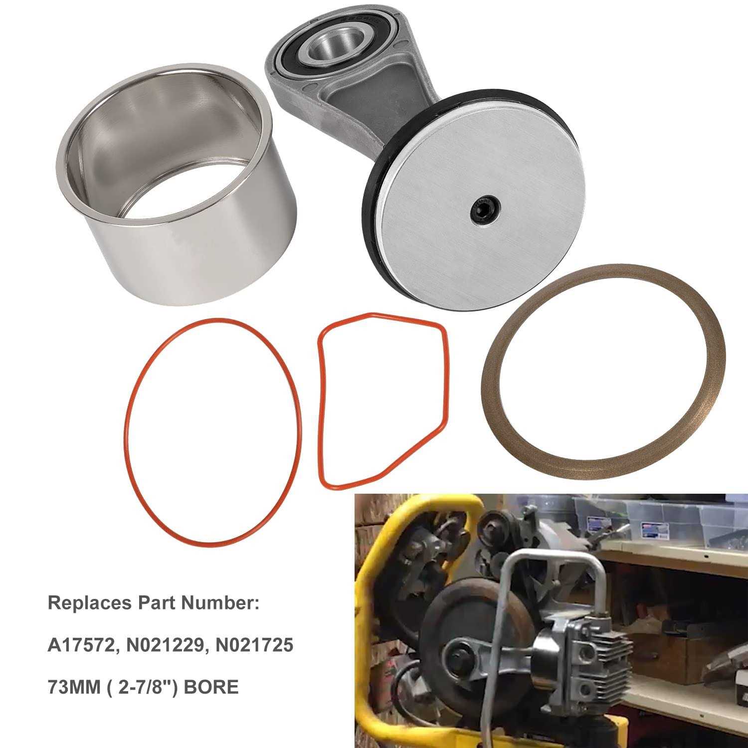 Bonbo N038785 Air Compressor Piston Rod Assembly N021229 N021725 Piston Kit Replacement for Dewalt D55146 D55167 D55168 - Image 5