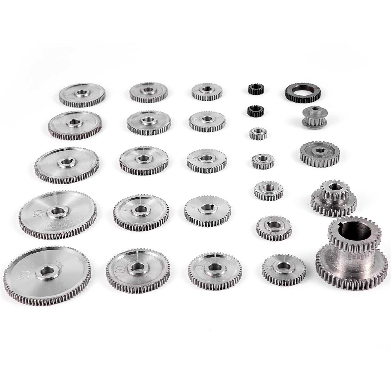 VEVOR 27PCS Metal Lathe Gears Precise Mini Lathe Replacement Gears including Box Gear Set - Image 5