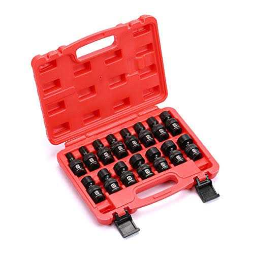 MIXPOWER 15-piece Drive Shallow Universal Impact Socket Set - Image 5