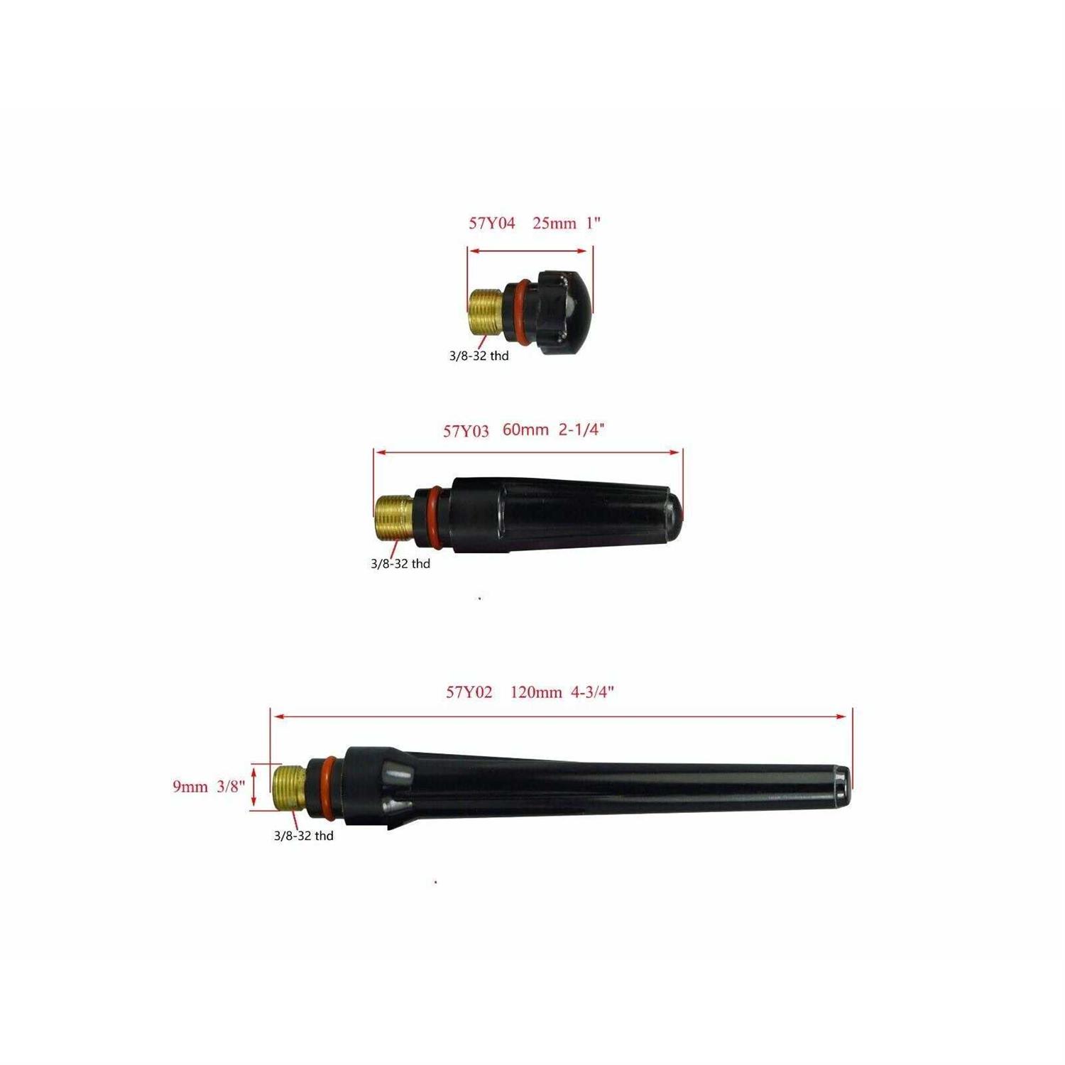 Riverweld TIG Jumbo Gas Lens Collet Bodies Large Diameter Fit SR WP 9 20 25 TIG Welding Torch - Image 3
