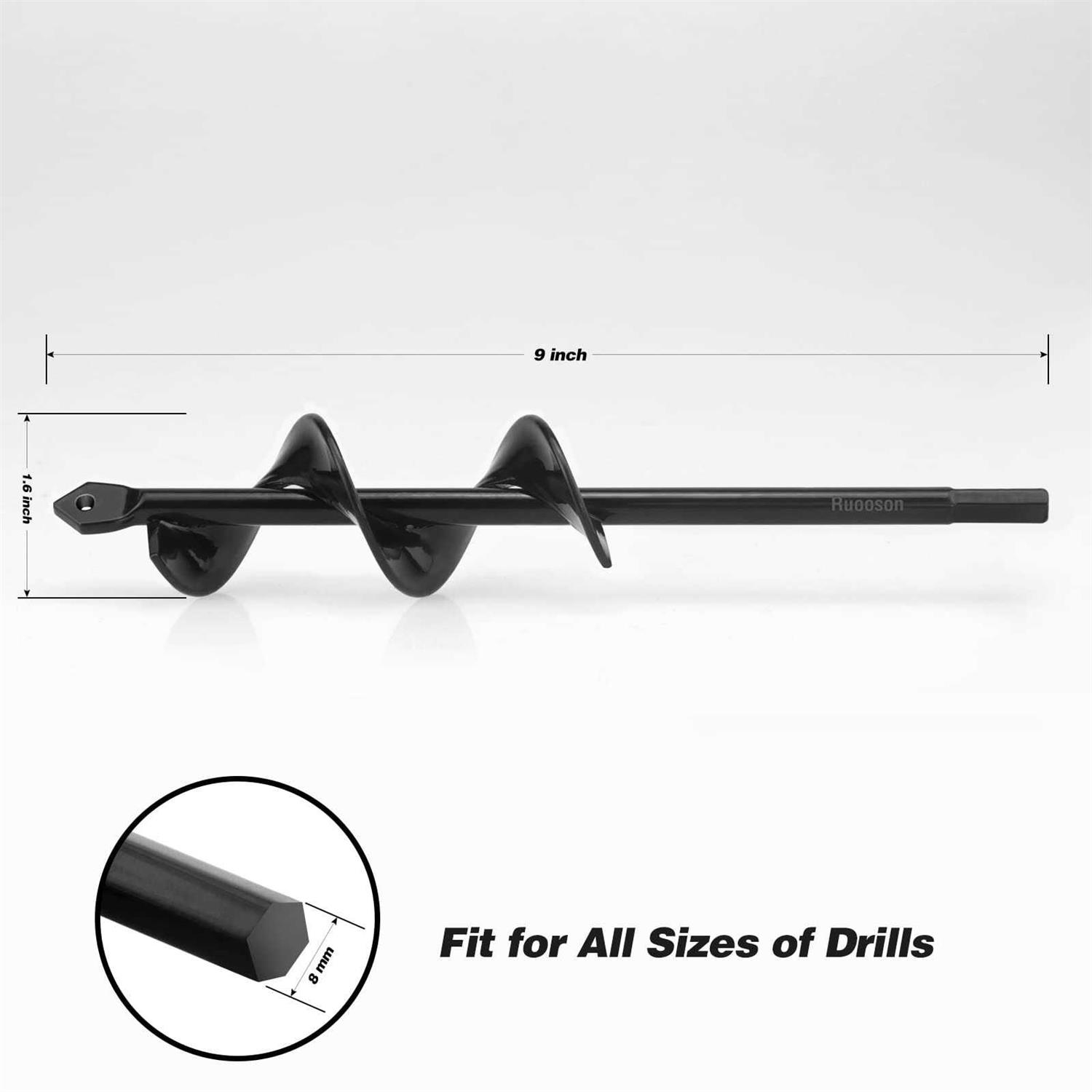 Auger Drill Bit For Planting Ruooson Garden Augerspiral Drill - Image 5