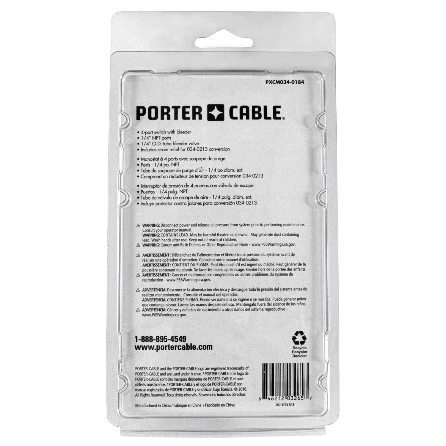 Porter Cable 125-155 PSI Air Compressor Pressure Switch - Image 5