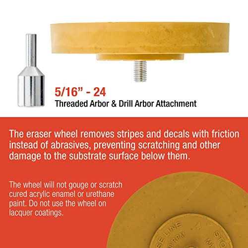 Tcp Global Rubber Eraser Wheel with Drill Adapter Adhesive Remover Tool - Image 5