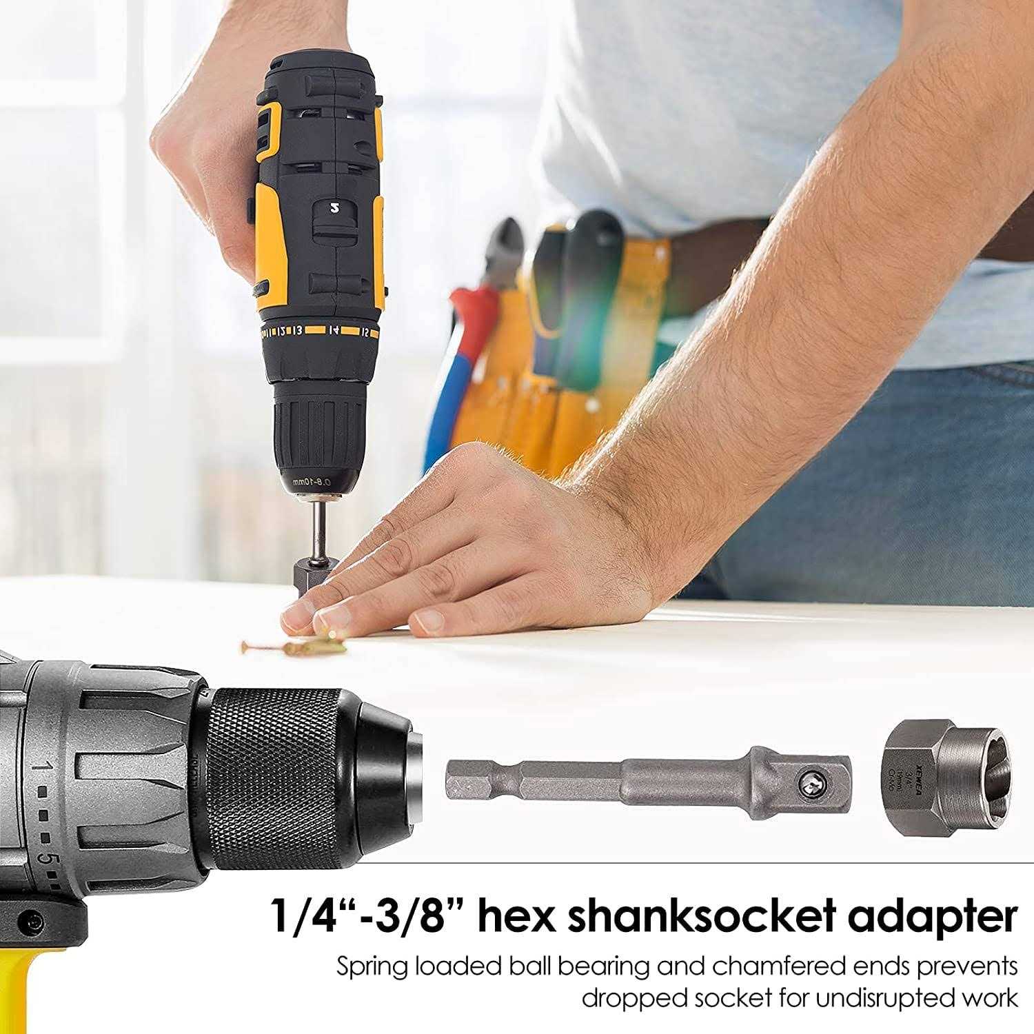 XEWEA 26PCS Screw & Bolt Extractor Set with Left Hand Drill Bit Kit - Image 5