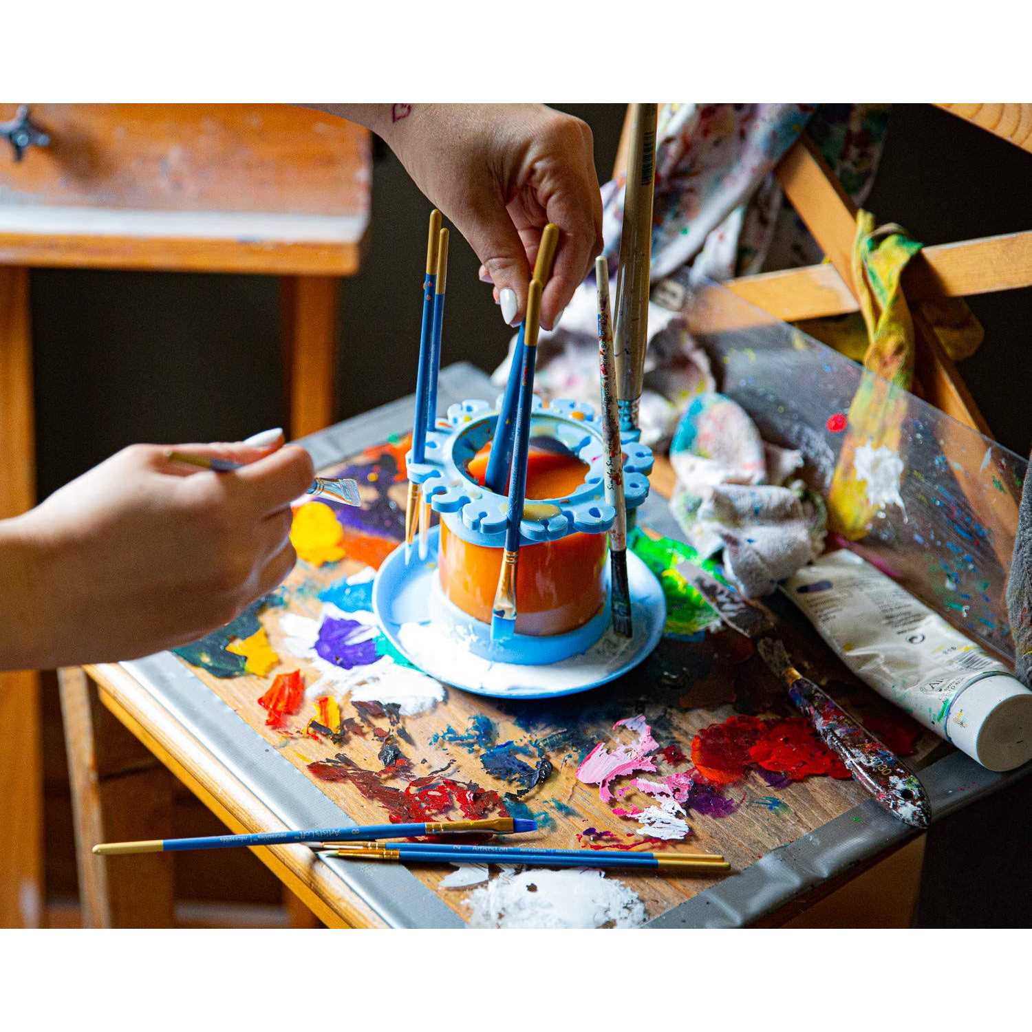 Paint Brush Cleaner Rinse Cup Fine Art Studio Classroom - Image 5