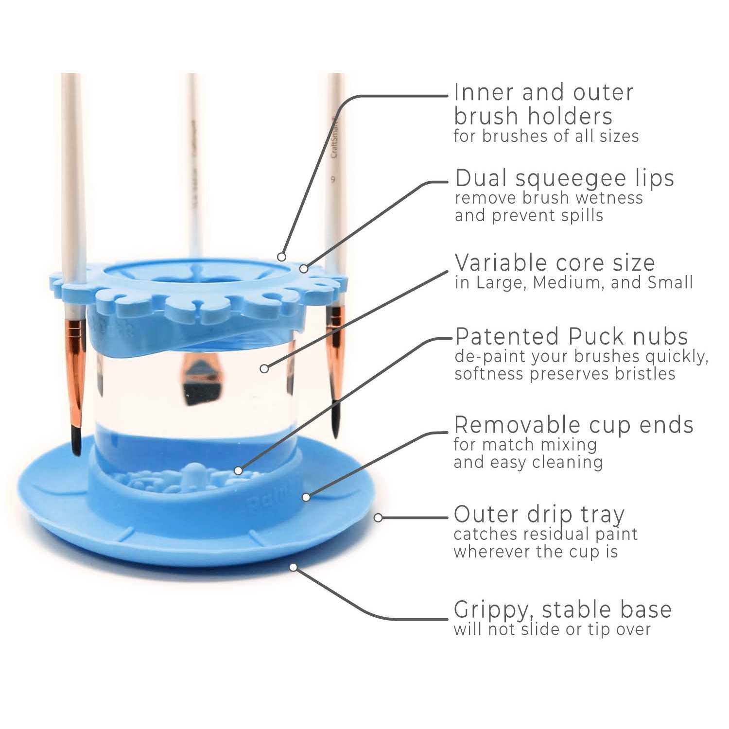 Paint Brush Cleaner Rinse Cup Fine Art Studio Classroom - Image 4