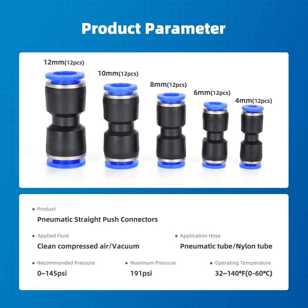 CGELE 60Pcs Quick Connect Air Hose Fittings 5/32 1/4 5/16 3/8 1/2 Inch - Image 4