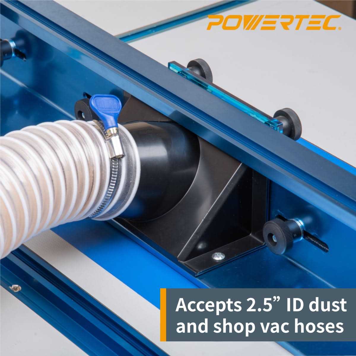 Powertec 71536 Deluxe Router Table Fence System 3-3/8 Tall 24' Long - Image 3