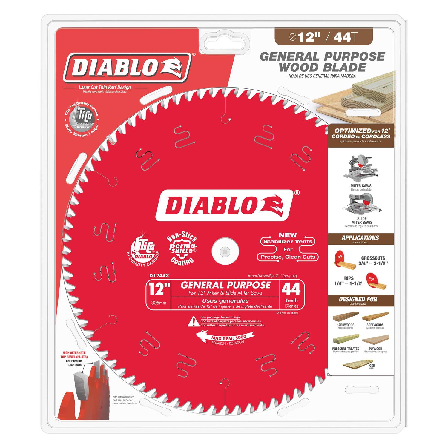Diablo D1244X General Purpose Saw Blade - Image 4