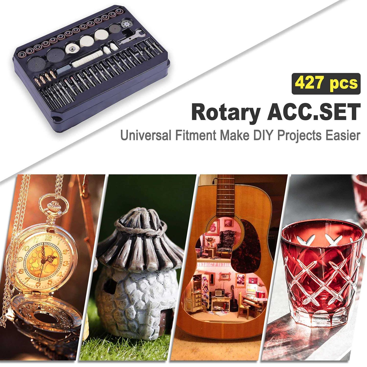 Rotary Tool Accessories Kit Longmate 427pcs Multiuse Tool Accessories - Image 5