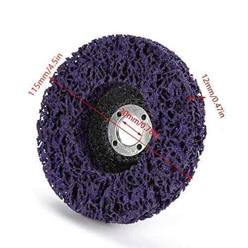 5 Pack 4-1/2 x 7/8 Easy Poly Strip Discs Wheel Replacement Disc Clean & Remove Paint, Rust and Oxidation - Image 5