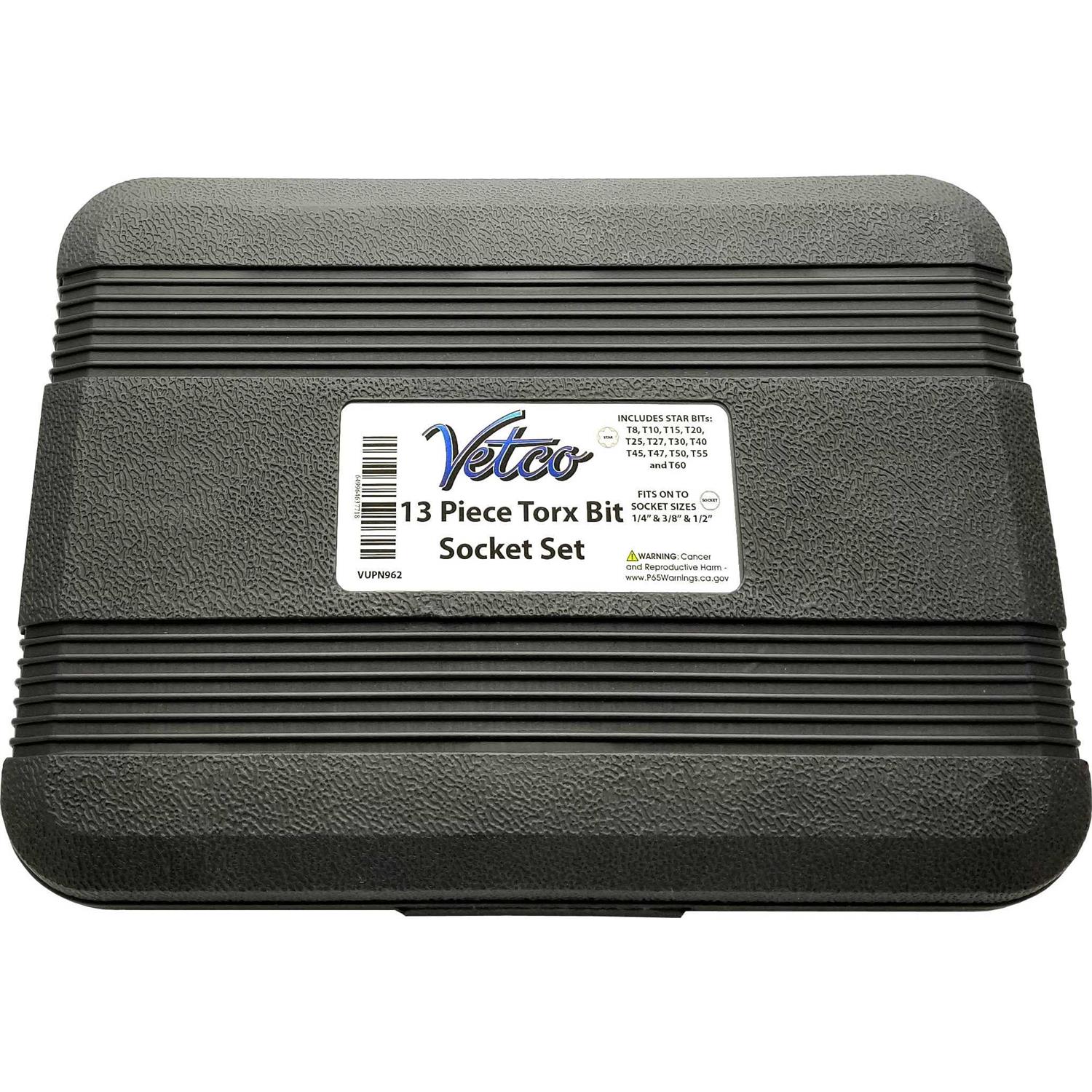 Vetco 13-Piece Torx Bit Socket Set T8-t60 - Image 3