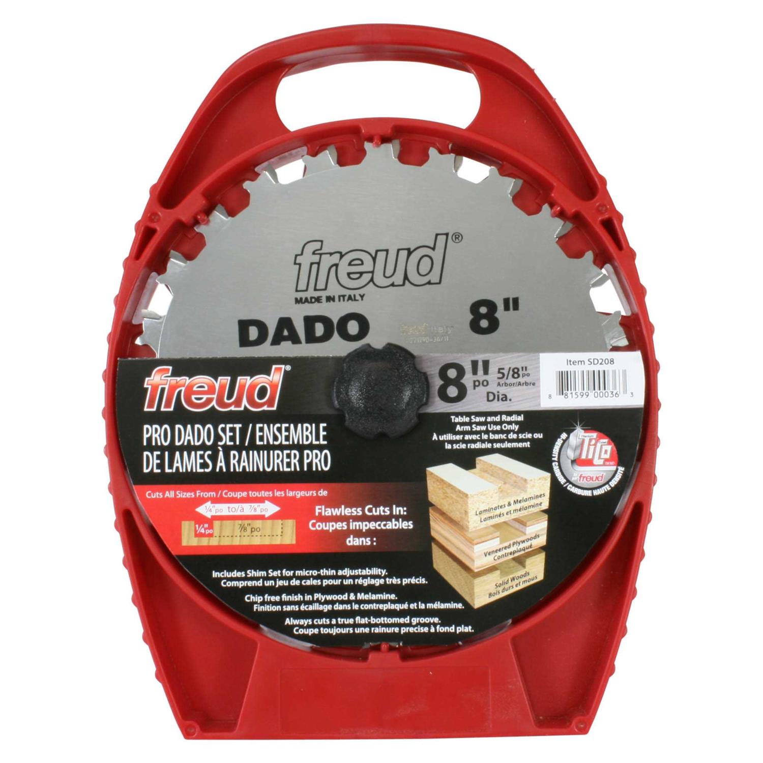 Freud SD208 8 Stacked Dado Set