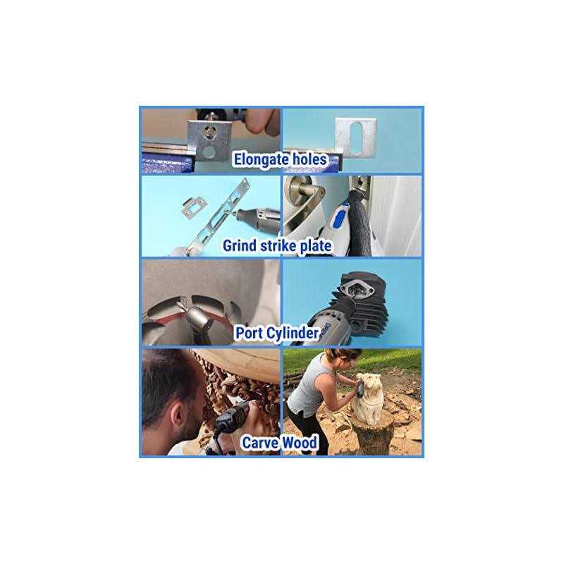 Sworker Carbide Burr Set Compatible with Dremel 1/8 Shank 10PCS Die Grinder Rotary Tool Rasp Bits Wood Carving Accessories Attachments Cutting - Image 5