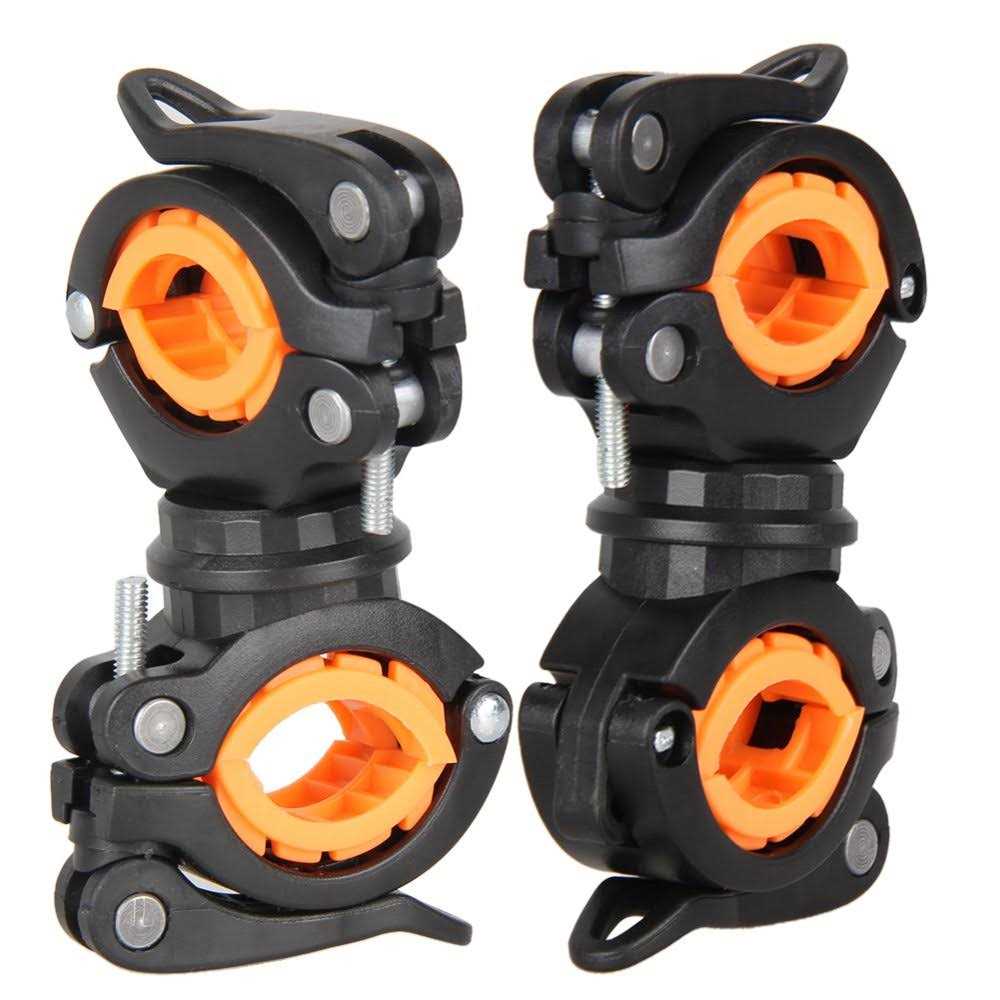 Vonpri Flashlight Holder Mount Bicycle Mounting Bracket Flashlight Holder Torch Clip 360 Rotation - Image 5