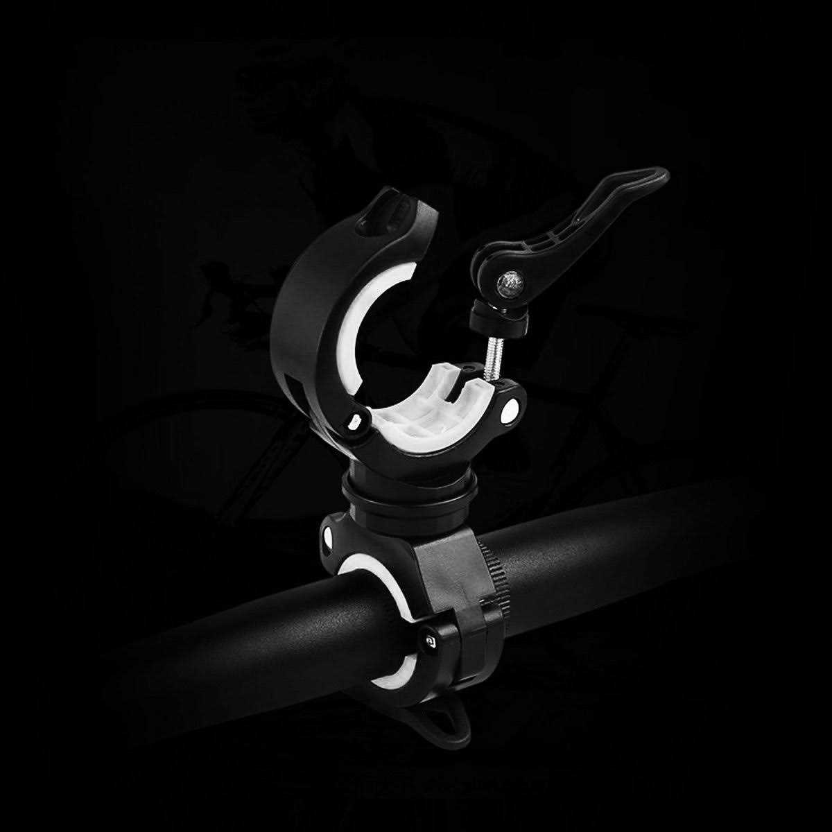 Vonpri Flashlight Holder Mount Bicycle Mounting Bracket Flashlight Holder Torch Clip 360 Rotation - Image 3