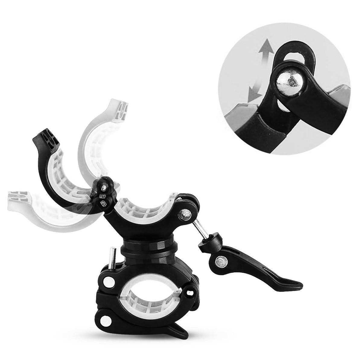 Vonpri Flashlight Holder Mount Bicycle Mounting Bracket Flashlight Holder Torch Clip 360 Rotation - Image 4