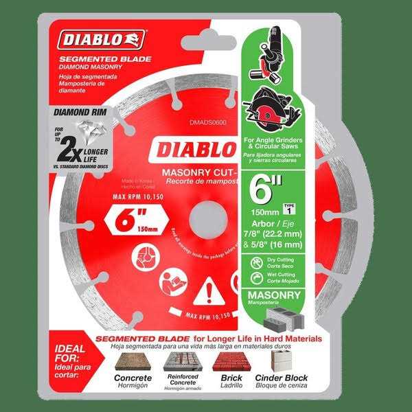 Diablo 6 in. Diamond Segmented Cut-Off Discs DMADS0600 - Image 4