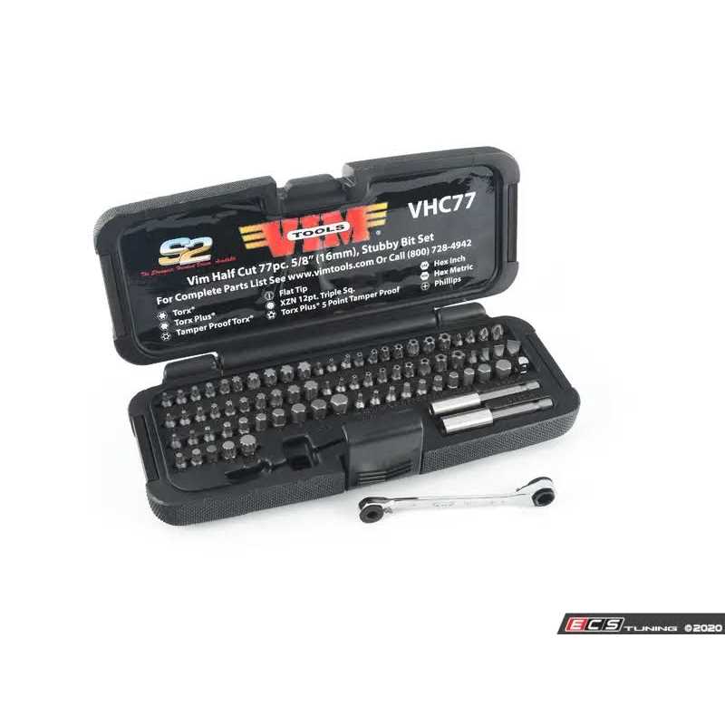 Vim Tools VHC77 77 Piece Half Cut Stubby Bit Set - Image 3