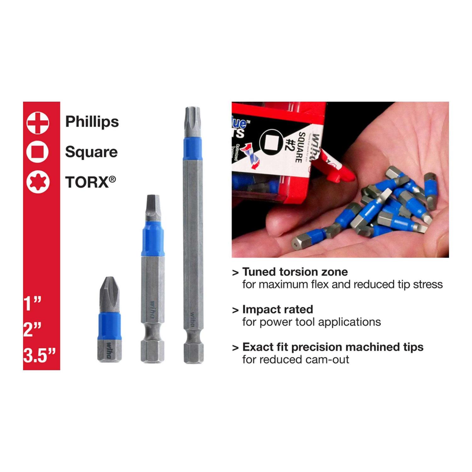 Wiha 40 Piece TerminatorBlue Impact Bit Set 70297 - Image 5