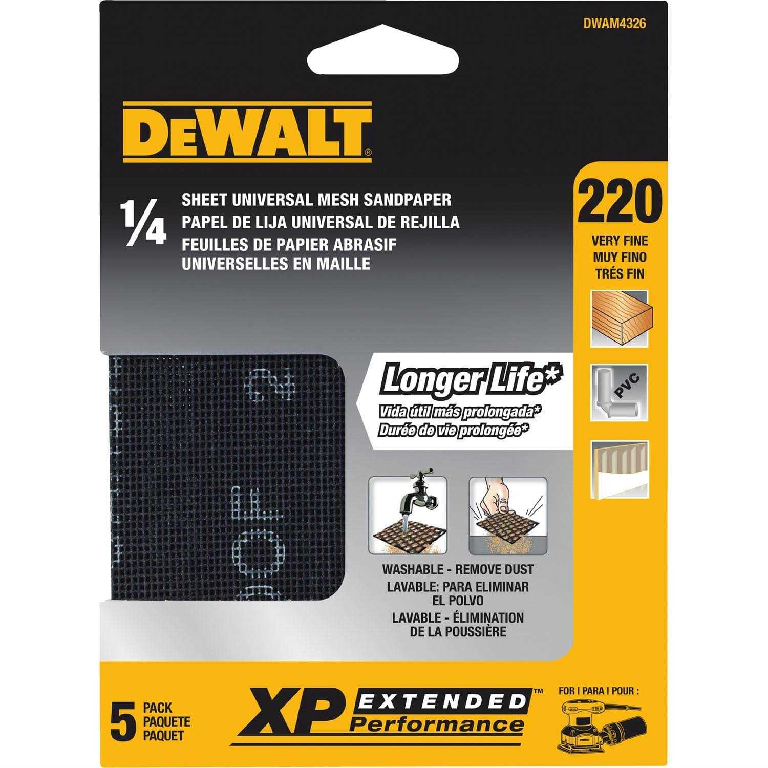 Dewalt DWAM4326 220 Grit Mesh Sheet - Image 3