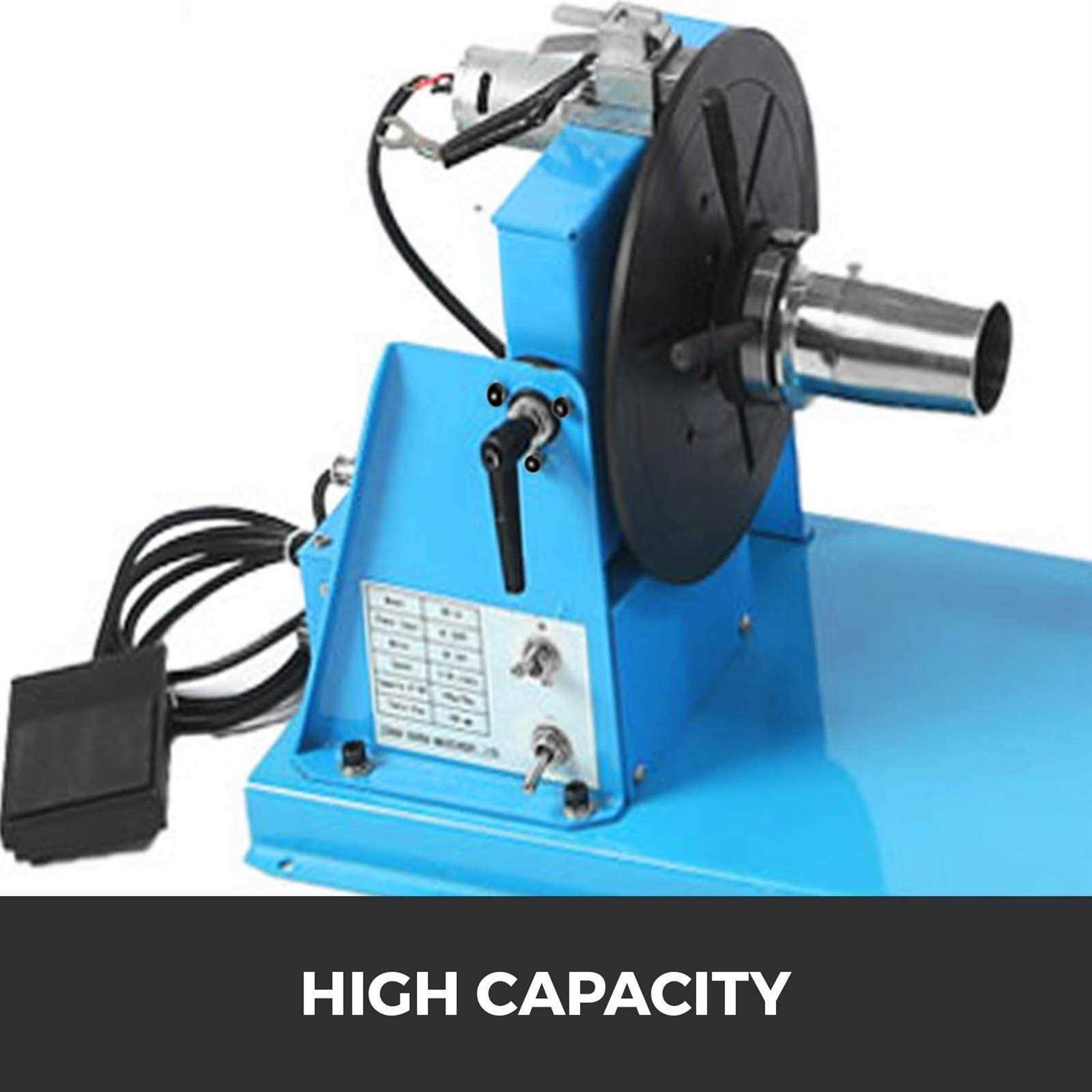 VEVOR 10kg Rotary Welding Positioner Turntable Table 110V Mini 0 to 90Welding Positioner Positioning Turntable 2.5 Inch 3 Jaw Lathe Chuck 180mm HJTHJDWQZT0000001V1 - Image 3