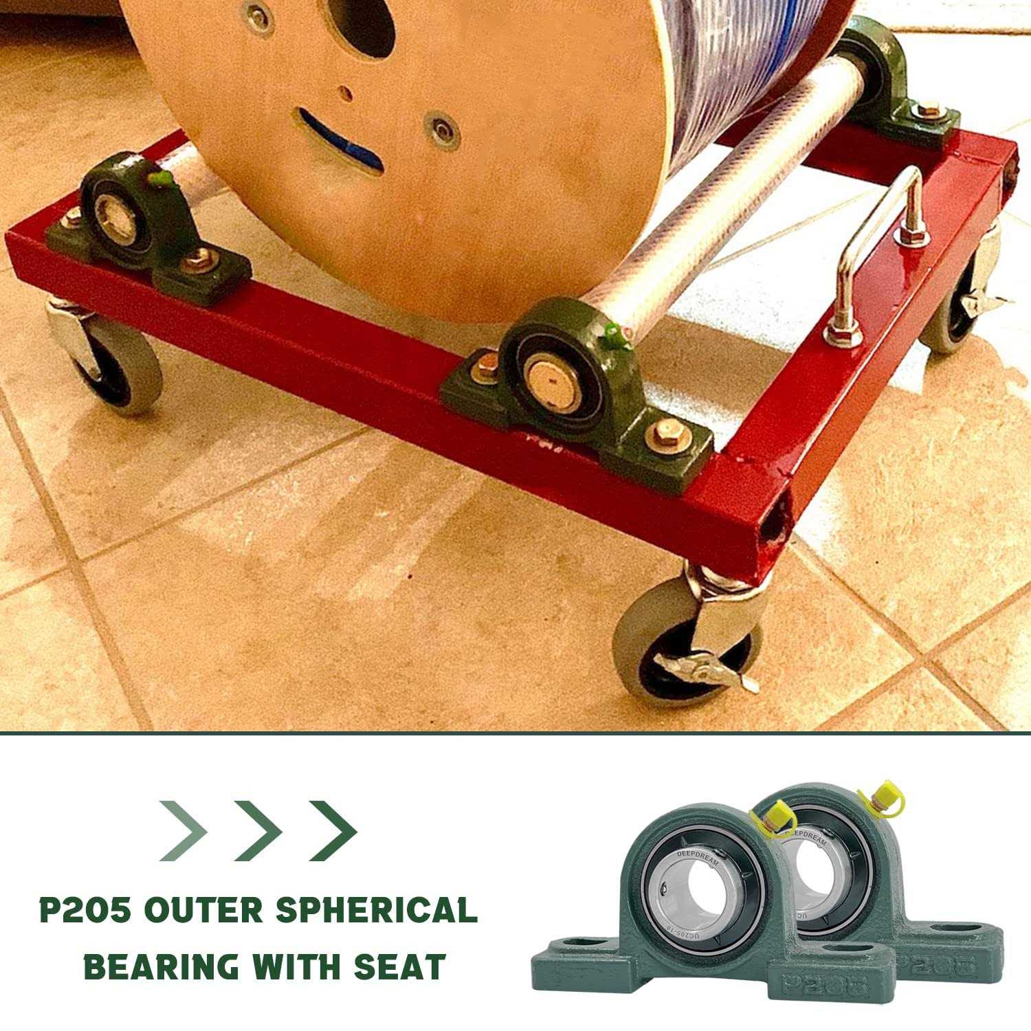 UCP205-16 Pillow Block Bearing 1 inch Shaft Pack of 2 Mounted Bearings p205 Bearings Cast Iron Bearings with 1 Bore - Image 4