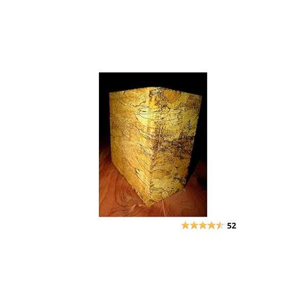 Beautiful Exotic Spalted Tamarind Bowl Blank Lathe Turning Block 6 X 6 X 3 - Image 3