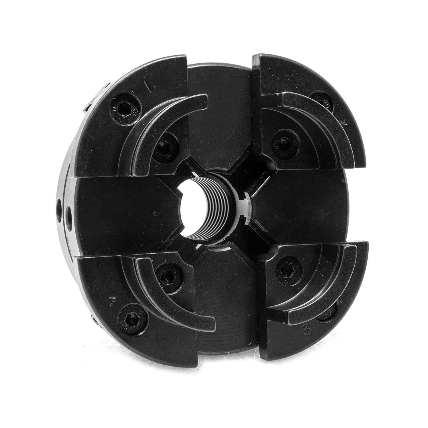 WEN LA4444 4-Inch 4-Jaw Self-Centering Lathe Chuck Set with 1-Inch x 8TPI Thread - Image 3