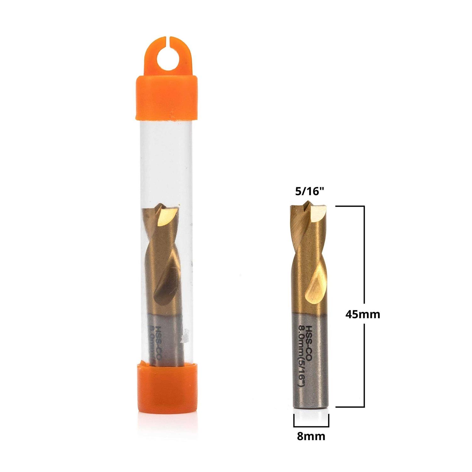 Neiko 10052A Spot Weld Drill Bits High Speed Cobalt Steel with Titanium Coating - Image 4