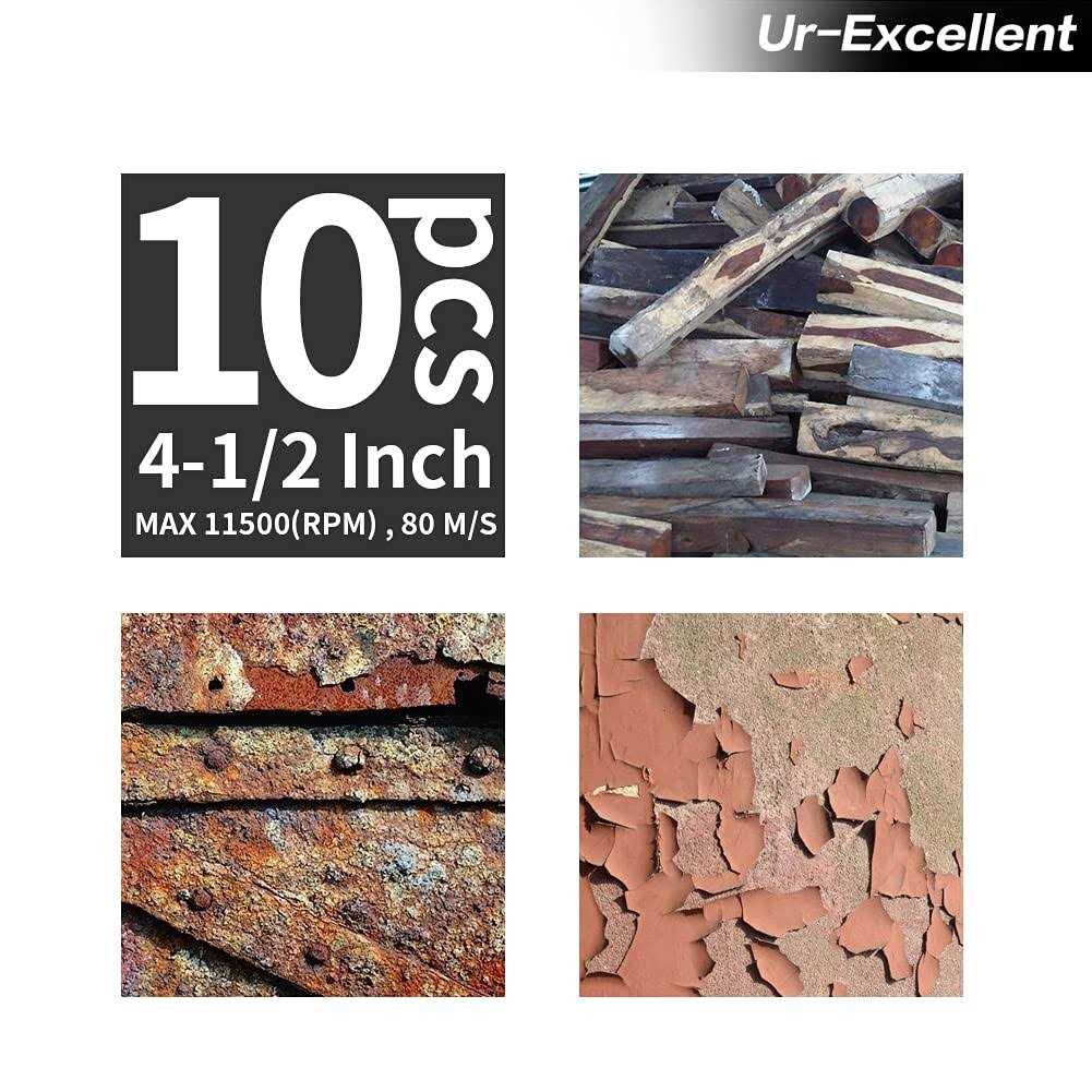 Ur-excellent Stripping Discs Rust Remover Wheel Remove Paint and Oxidation Poly Strip Wheel Disc Abrasive Angle Grinding Wheel - Image 3