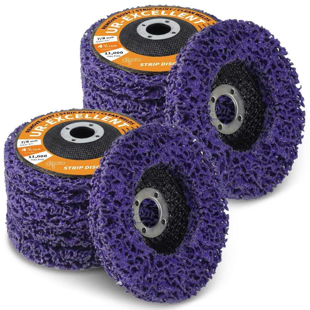 Ur-excellent Stripping Discs Rust Remover Wheel Remove Paint and Oxidation Poly Strip Wheel Disc Abrasive Angle Grinding Wheel - Image 4