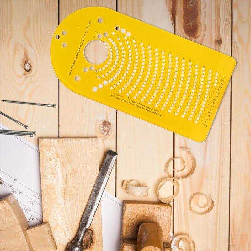 Bakelite High Hardness Cutting Jig 200J Model Circle Cutting Jig for Plunge Router, Yellow - Image 5