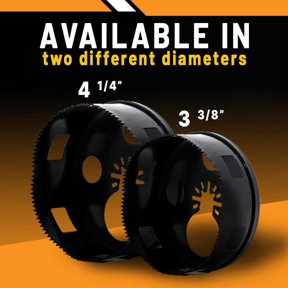 Rack-A-Tiers 42680 4 1/4 Round Multi-Tool Hole Saw - Image 3