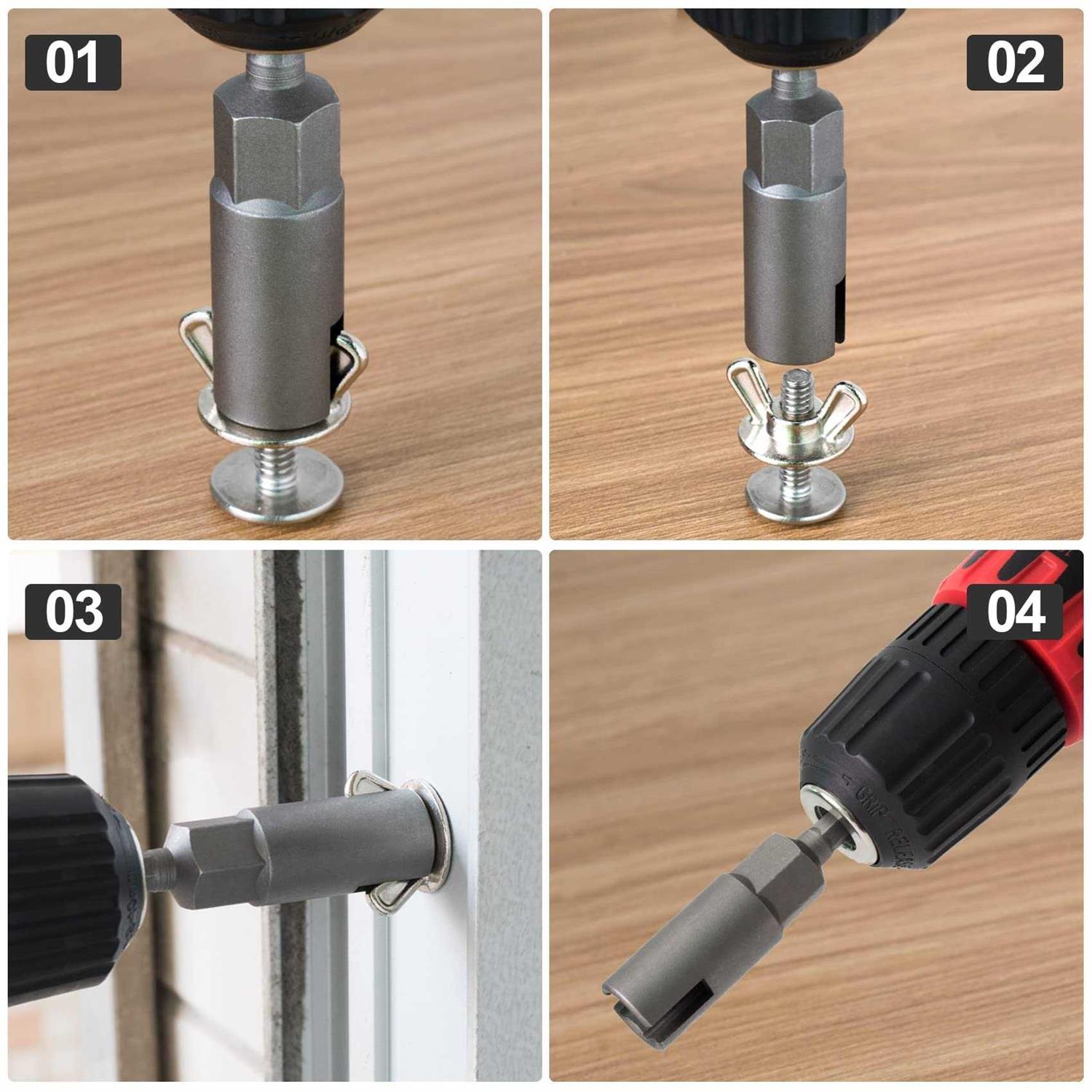 Pagow 1/4 Hex Shank Upgraded Large Slotted Hurricane Wingnut Driver - Image 3