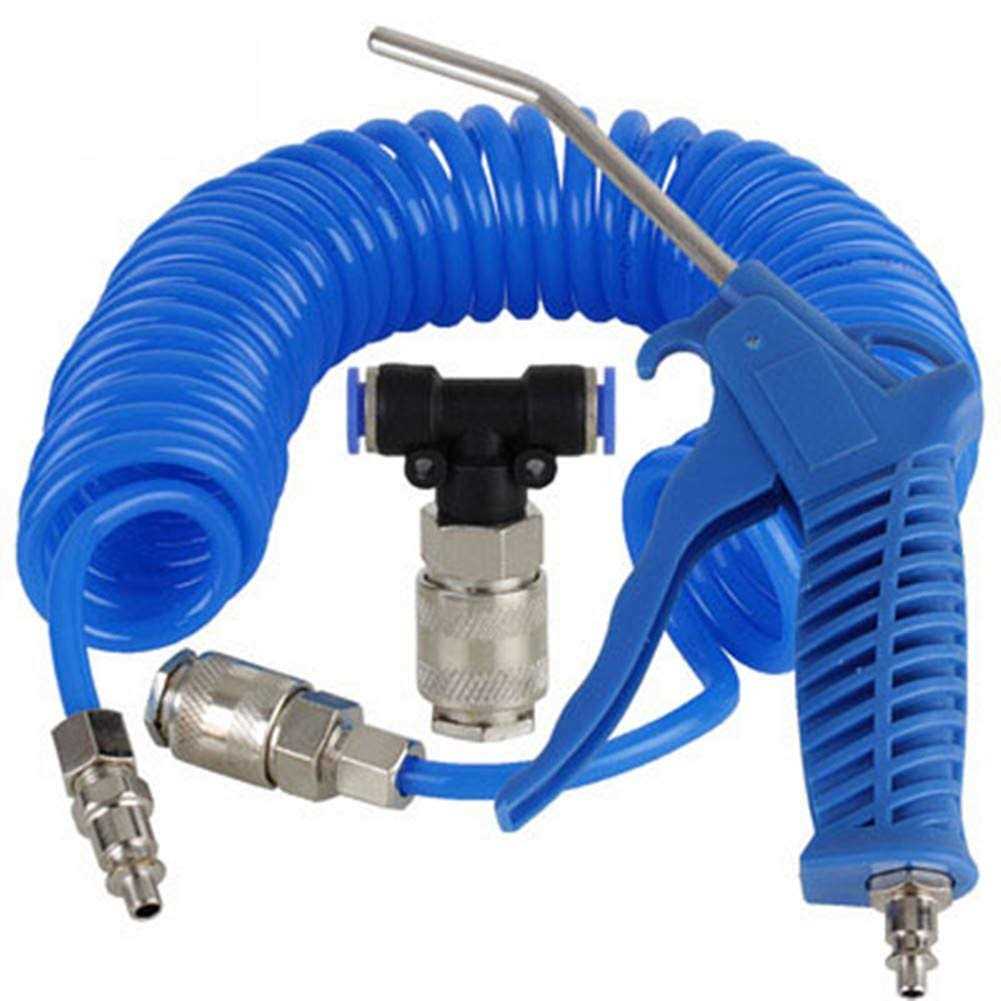 Sunxenze Air Duster Blow Gun with 5 Meter Long Coil PU Air Hose,Air Tank Blow Gun Kit - Image 3