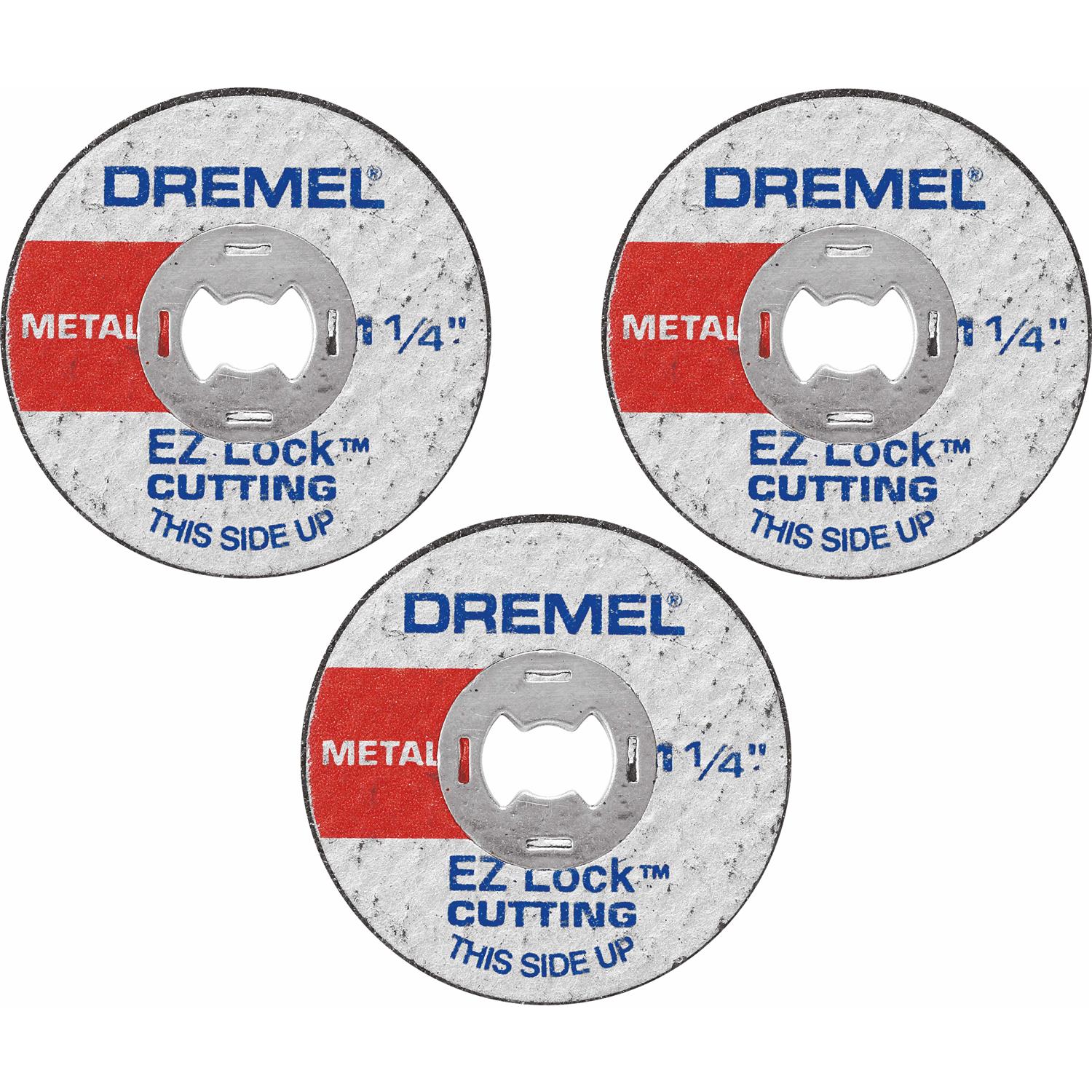 Dremel ez426cu EZ Lock 1-1/4 inch Metal Wheel for Rotary Tools, 3 Pack, for Cutting Wood, Plastic and Metal - Image 4